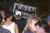 Tucson LGBT Museum Exhibit 1995  Graduate Bar With Shower Curtain